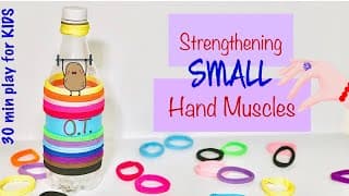 STRENGTHENING PINCER GRASP and HAND MUSCLES  Occupational Therapy Telehealth Activity for Kids