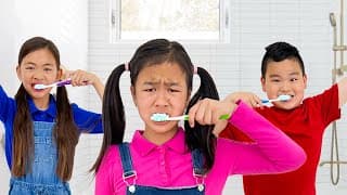 Jannie and Charlotte Brush Their Teeth and Learn Good Habits for Kids