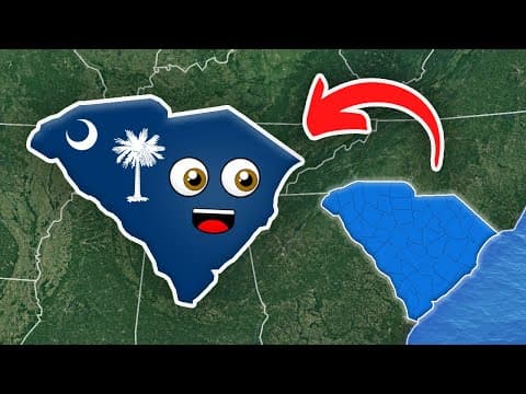 South Carolina - Geography & Counties - 50 States of America