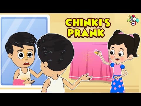 Chinki's Prank | Telugu Kathalu | Moral Stories | Kids Animation Story | Puntoon Kids