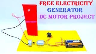 how to make the electricity generator using dc motor | working model | inspire award science project
