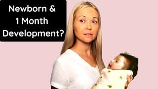 Newborn & 1 Month Old Baby Developmental Milestones & Red Flags