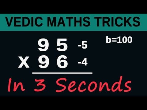 Vedic maths multiplication tricks in telugu - fast calculations