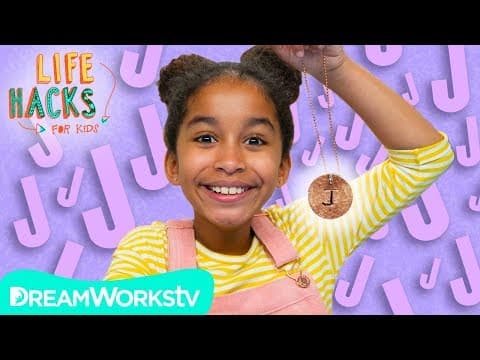 Easy Personalized Initial Necklace + More Hacks For YOU! | LIFE HACKS FOR KIDS
