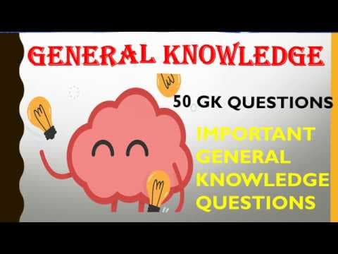 GENERAL KNOWLEDGE QUIZ - GENERAL KNOWLEDGE QUESTIONS AND ANSWERS || GK QUIZ || PART 2