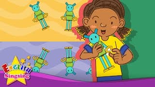 What are you doing? I'm making a robot. (Present progressive) - Education Rap for Kids with lyrics