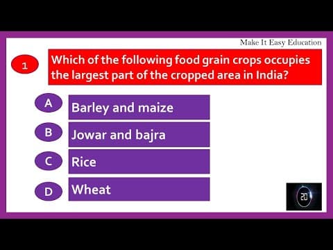 INDIAN GEOGRAPHY QUIZ - PART 2 - GENERAL KNOWLEDGE QUIZ