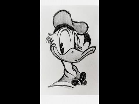 How to draw donald duck