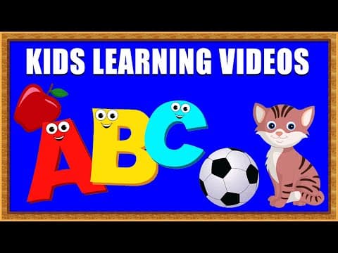 5 words from each alphabet - a to z 5 words - kids learning alphabet