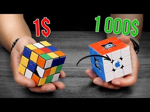 THE MOST EXPENSIVE vs THE CHEAPEST RUBIK`S CUBE - speedsolving