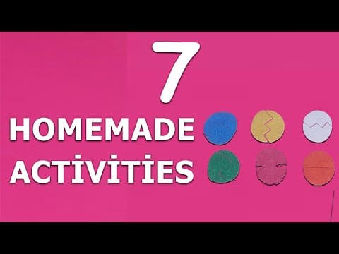 7 toddler activities - homemade activities for 3 year old