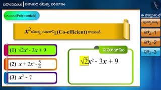 బహుపది యొక్క పరిమాణం|Part 2/3|Degree of a polynomial