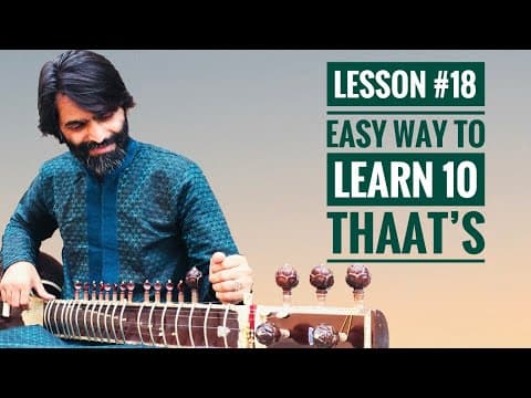 SITAR TUTORIAL LESSON 18 || LEARN 10 THAAT WITH EASY WAY || BY DR. ASHOK KUMAR CHAMBYAL