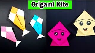 Easy Origami Kite Ideas | Makar Sankranti Craft Ideas | Paper Kite making ideas at Home