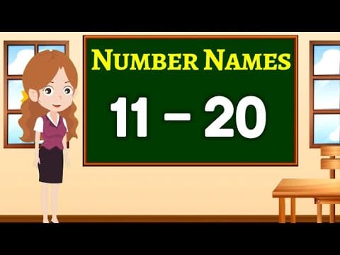 Number names | Number Names 11- 20 | Number spelling | Learn Numbers | Number 11 to 20
