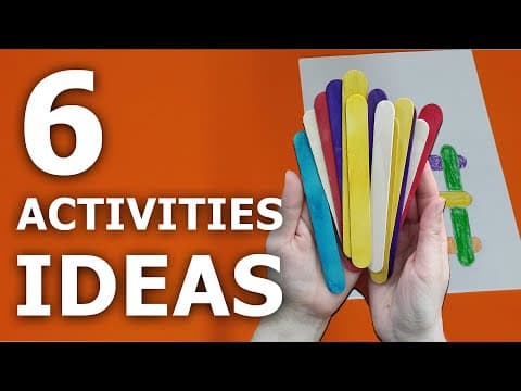 6 different activities ideas - 5 year old learning activities at home