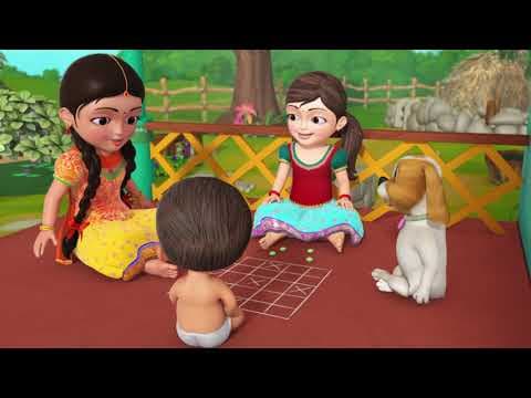 Ashta chamma - the indian board game - kids nursery animated rhymes for kids