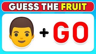 Can You Guess The FRUIT By Emoji?Tropical Fruit Emoji Quiz