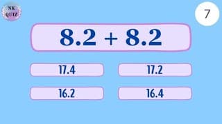 Decimal Addition Quiz | Decimal Addition Quiz