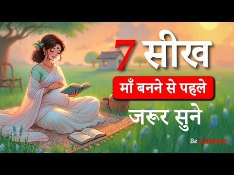 माँ बनने से पहले जरूर सुने ये 7 सीख | Be Listener
