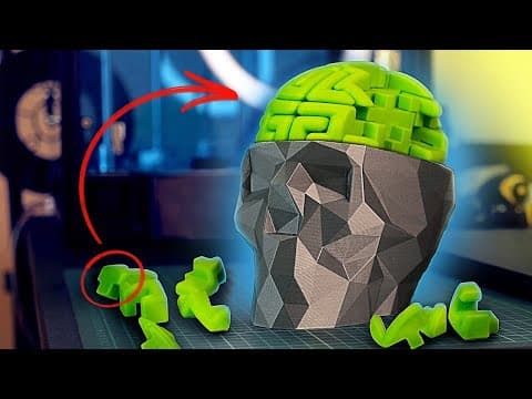 I printed the most difficult puzzle with my 3D printer - 3D printed brain puzzle