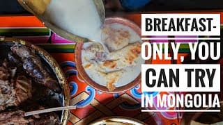 Ice for breakfast|Turning river ice into hot milk tea in Mongolia