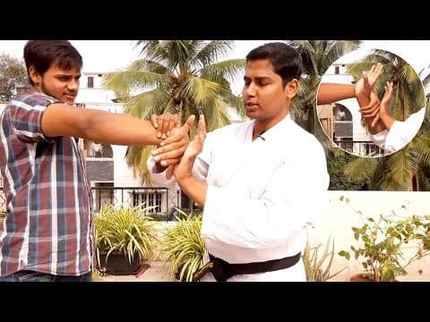 How To Escape A Wrist Hold || Self Defence || Martial Arts || Telugu || Martial Wisdom