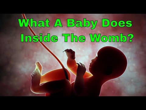 Any idea what a baby does inside the womb? Read the facts you might not be knowing