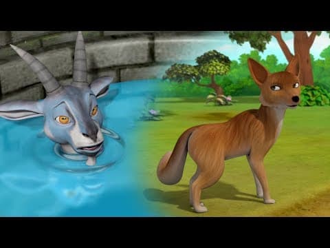 The fox and the goat telugu kathalu - telugu stories for kids