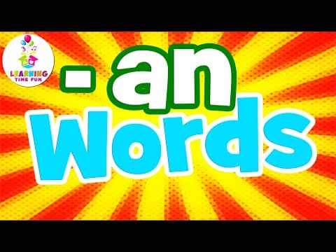The -AN Words-Read -AN Words for Children (Word Family Series)