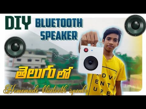 How to make bluetooth speaker - rechargeable bluetooth speaker - homemade speaker
