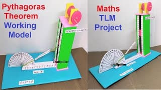 Pythagoras theorem math's working model - | inspire award