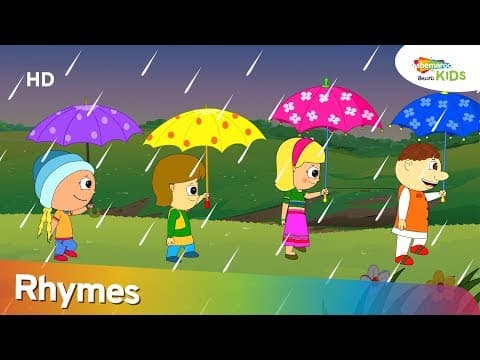 It's Raining Rhyme in Telugu | Telugu Rhyme For Children | Shemaroo Kids Telugu