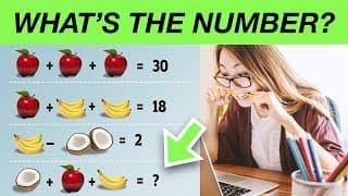 Fruits Math Puzzle | Can You Solve this Algebra Math Problem