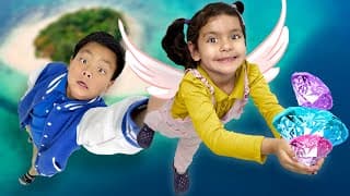 Alex and Ellie Funny Video about Pirate Adventure Treasure Hunt