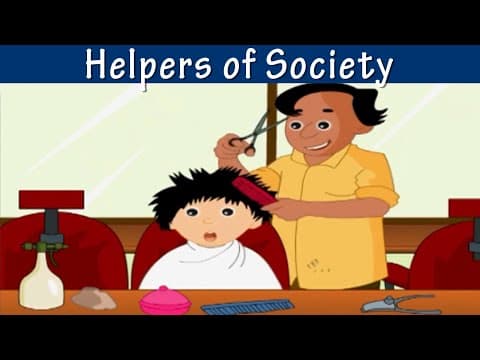 సమాజ సేవకులు - Helpers of Society - People Who Help Us - Our Helpers for Kids - Community Helpers