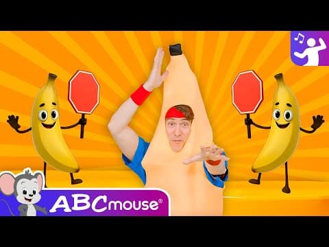 🍌 Banana Freeze Dance 🍌 Move With Jason 🎶 |🕺Dance & Brain Break | Exercise for Kids | ABCmouse
