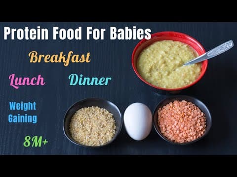Protein Rich Baby Food for 8M+ | Weight Gaining Breakfast Lunch or Dinner | Egg Dalia Khichdi