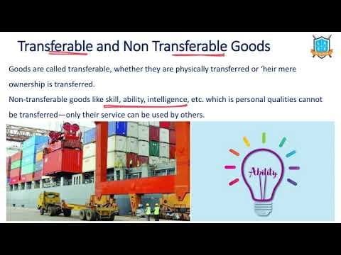 What is Transferable Good vs Non Transferable Good ? || Types of Goods అంటే ఏమిటి?