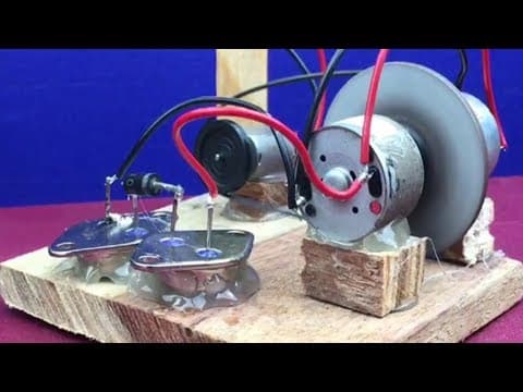 Making free energy motor generator using dc motors - How to make easy diy science project actually