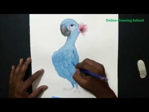 how to draw jewel character  - Rio speed drawing  -  Lesson 17