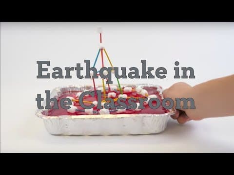 Jell-O Earthquake in the Classroom
