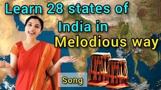 Learn 28 states of India in Melodious way|song with a trick