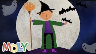 Halloween Night is Spooky Spooky A HALLOWEEN SONG Miss Molly Sing Along Songs