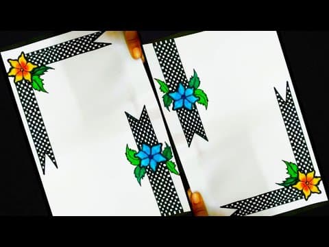 Simple page border design - easy border design