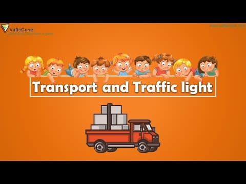 Transport and traffic lights for kids l different types of transports