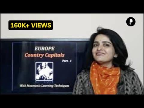 World Country Capitals: EUROPE ( यूरोप के देश एवं राजधानियाँ) Part 1 - with easy tricks