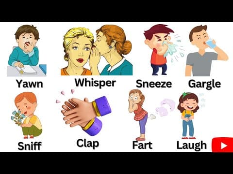 English Lesson | Body Sounds | Daily Life Body Sounds