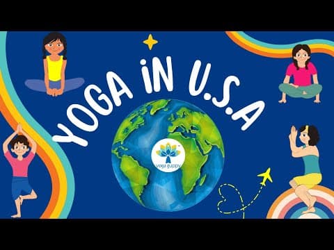 Easy Yoga Poses to improve Flexibility | Around the World Yoga for Kids | USA | Yoga Guppy