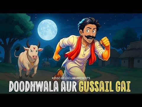दूधवाले की चालाकी पर गाय की धुलाई The Milkman A Hindi Anime Cartoon Story